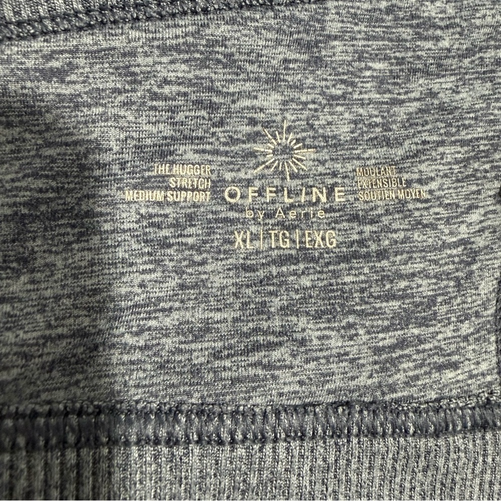 2/$25 Offline by Aerie The Hugger Stretch Medium Support Sports Workout Bra - Picture 7 of 9